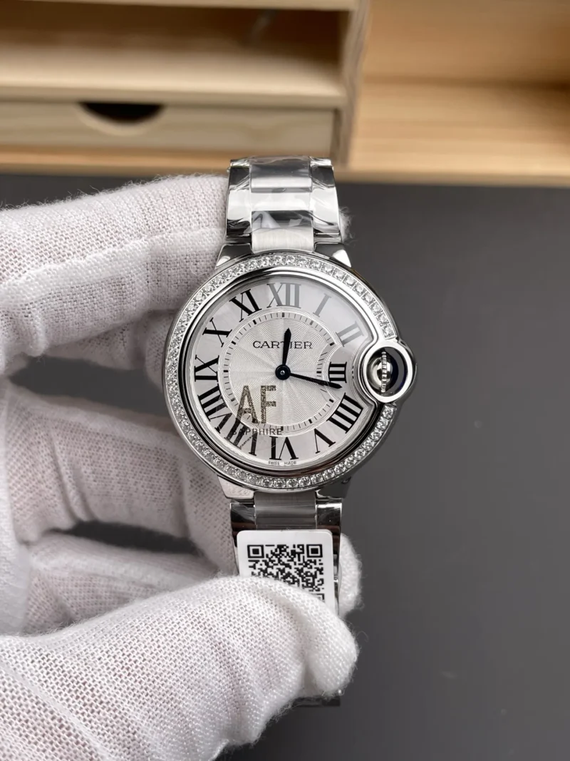 Cartier Ballon Bleu Diamond Bezel 33mm