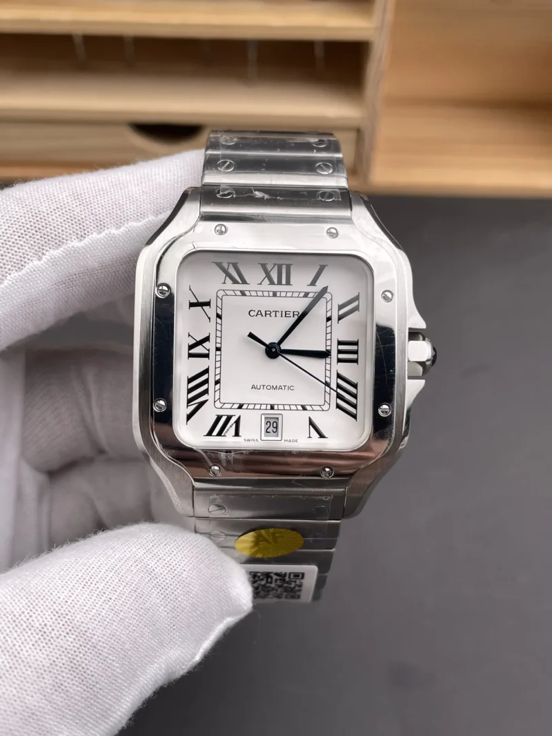 Cartier Santos White Dial 39.8mm