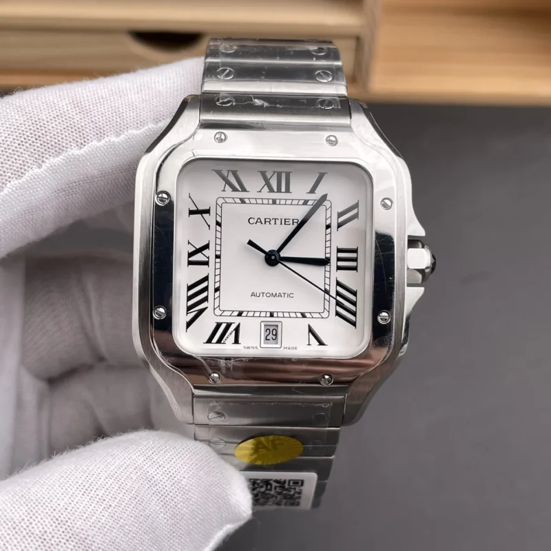 Cartier Santos White Dial 39.8mm