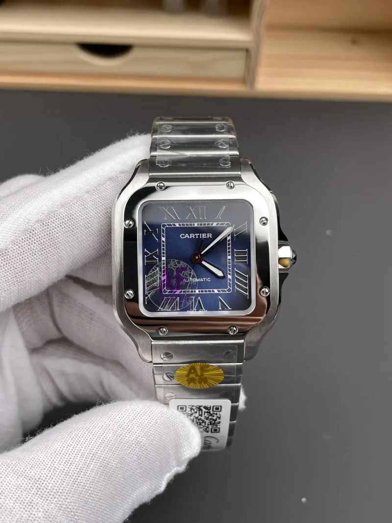 Cartier Santos Blue Dial 35.1mm