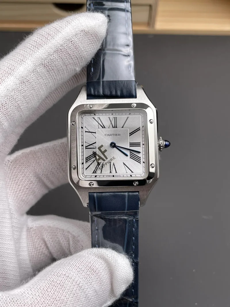 Cartier Santos Grey Dial 31.4x43.5mm