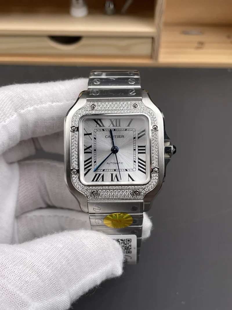 Cartier Santos Diamond Bezel 35.1mm