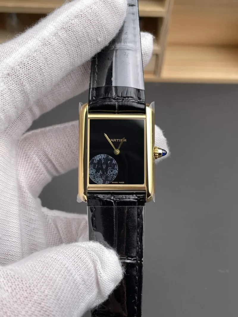 Cartier Tank Black Dial 33.7x25.5mm