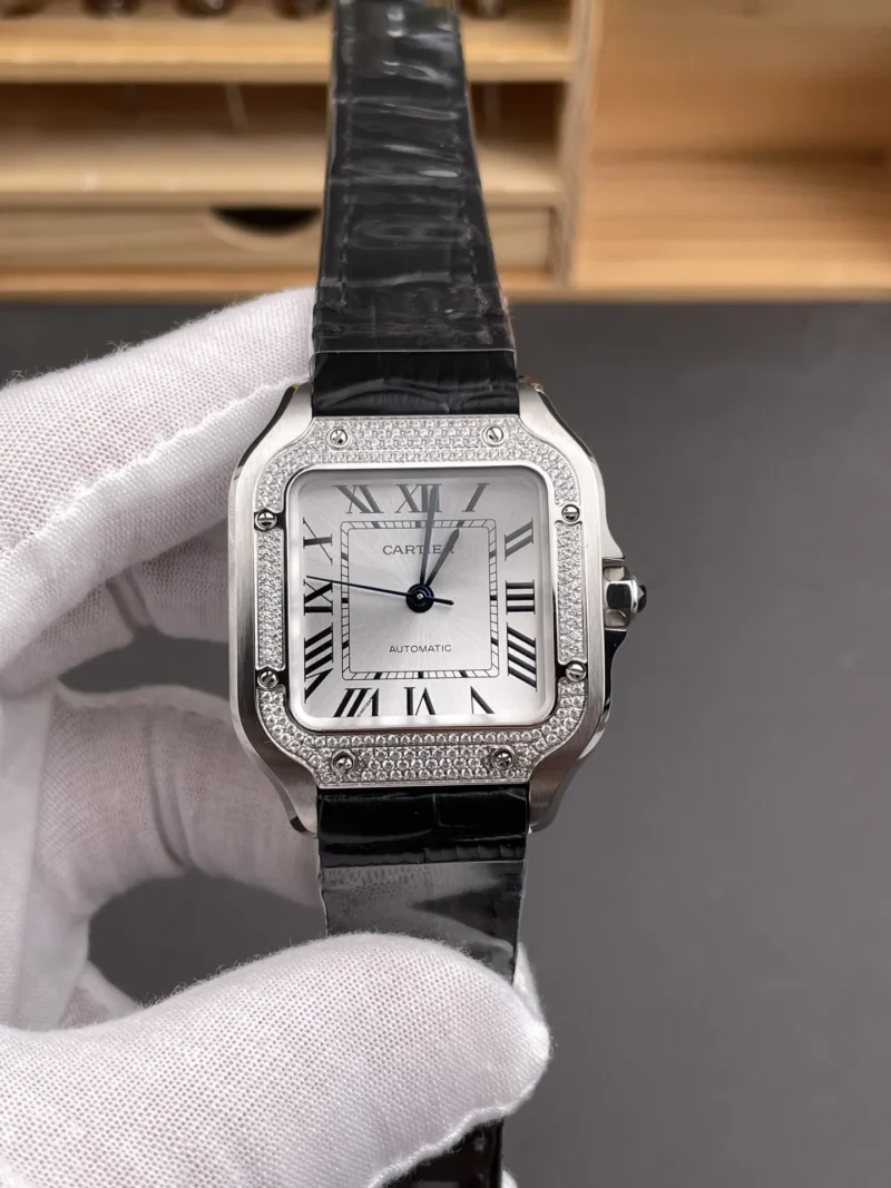 Cartier Santos Diamond Bezel 35.1mm