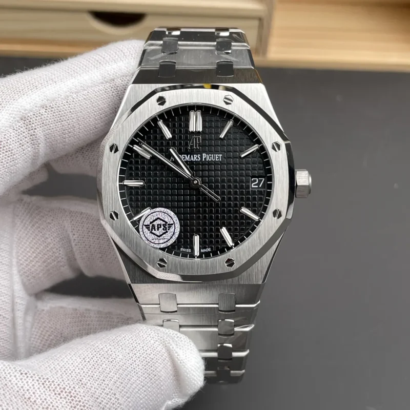 img01_0394_APS_爱彼_皇家橡树_15500_黑盘_41mm_4302机芯.webp AP Royal Oak 15500 Black Dial 41mm
