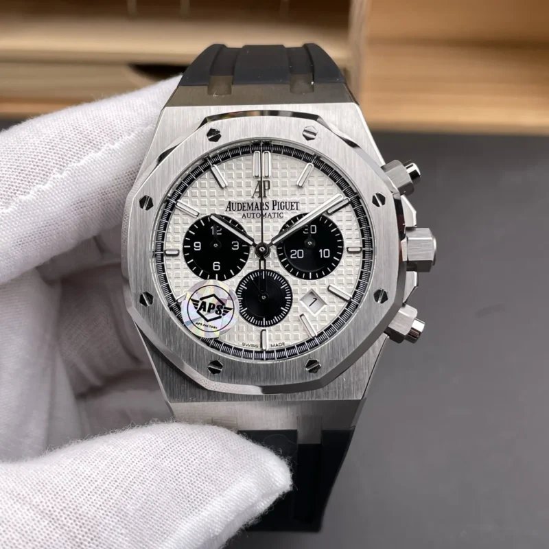 img01_0423_APS_爱彼_皇家橡树_26331_白熊猫_胶带款_41mm_4801机芯.webp AP Royal Oak 26331 Panda 41mm