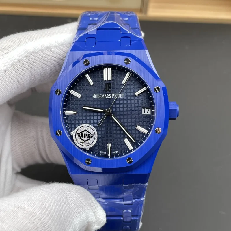img01_0443_APS_爱彼_皇家橡树_15500_蓝盘_蓝陶瓷_41mm_4302机芯.webp AP Royal Oak 15500 Ceramic 41mm