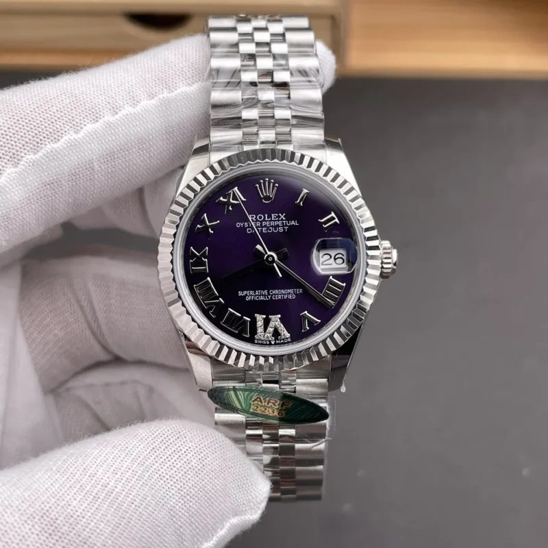 Rolex Datejust Purple Dial Ladies 31mm