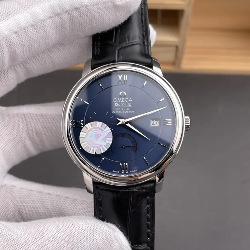 img01_0612_AZ_欧米茄_碟飞系列_动能蓝盘_39.5mm_2627机芯.webp Omega De Ville Blue Dial 39.5mm