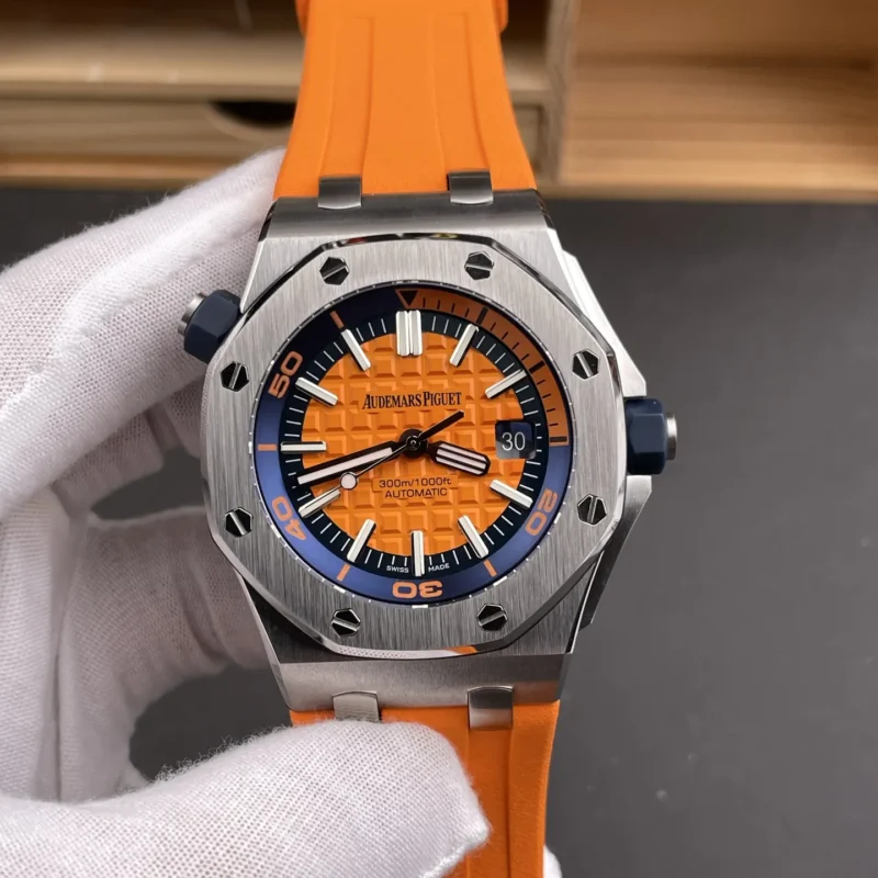img01_0684_BF_爱彼_皇家橡树_15710ST_四分之一橙_42mm_9015机芯.webp AP Royal Oak 15710 ST 42mm