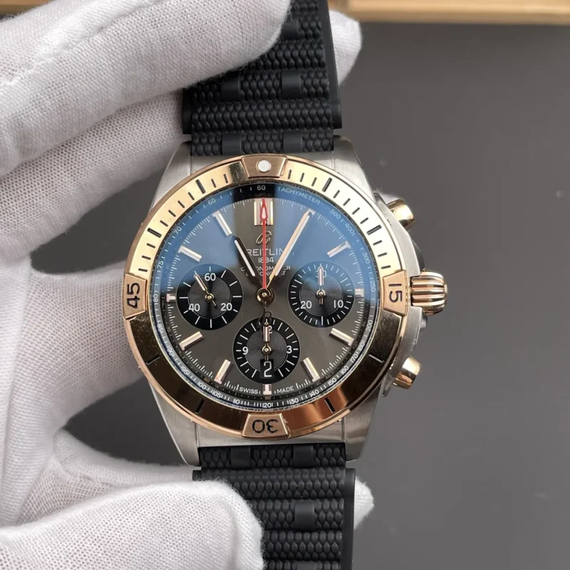 Breitling Chronomat B01rose gold Grey dial 42mm