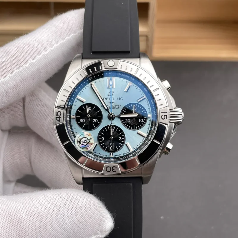 Breitling Chronomat B01 Blue dial Rubber Strap 42mm