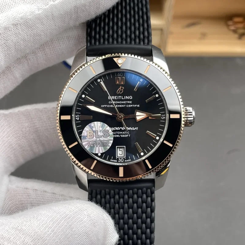 img01_0723_BLS_百年灵_超级海洋文化系列_玫瑰金圈黑盘_40mm_2824机芯.webp Breitling Superocean Rose Gold 40mm