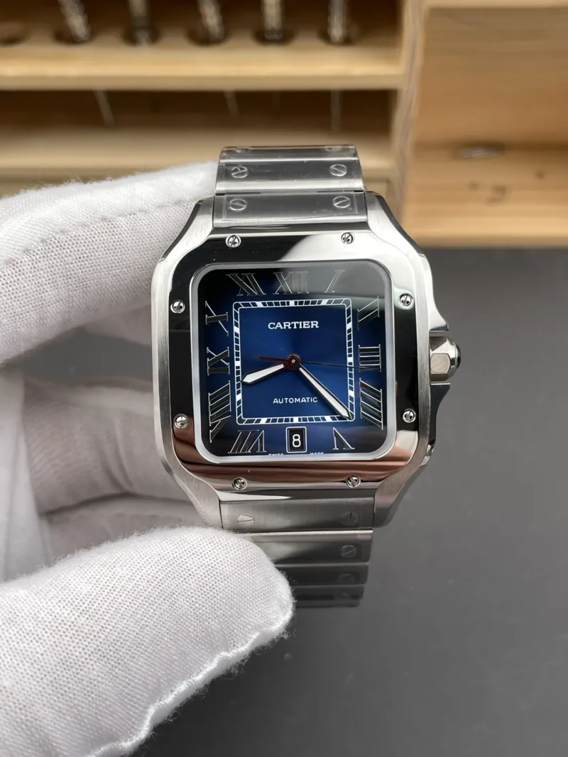 Cartier Santos Blue Dial 39.8mm