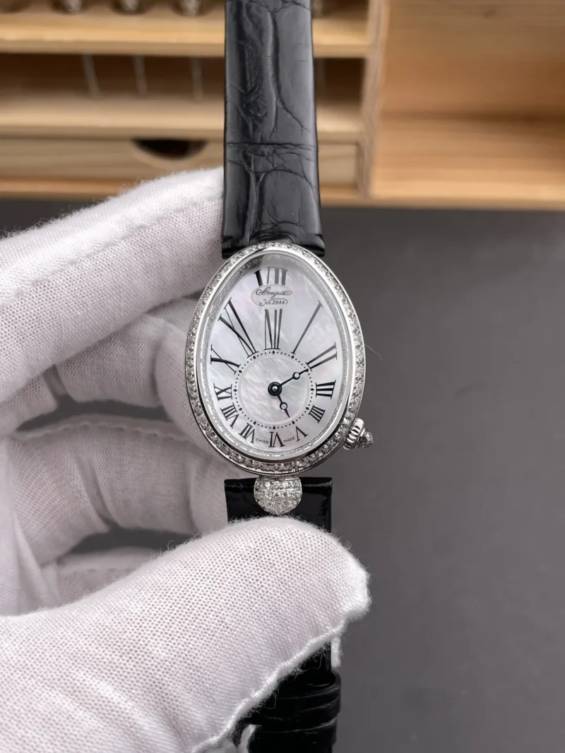 Breguet Reine de Naples Diamond Bezel 33x25mm
