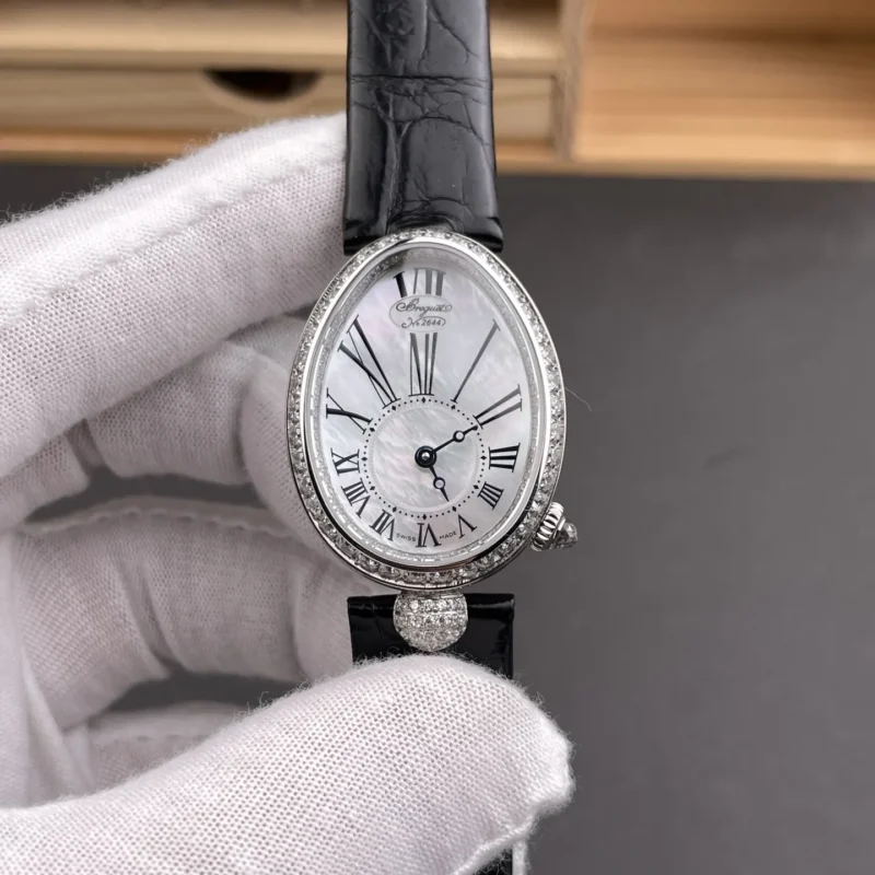 Breguet Reine de Naples Diamond Bezel 33x25mm