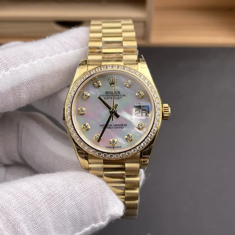 img01_1147_GS_劳力士_日志型_全金钻圈贝母盘女表_31mm_2236机芯.webp Rolex Datejust Mother-of-Pearl Ladies 31mm