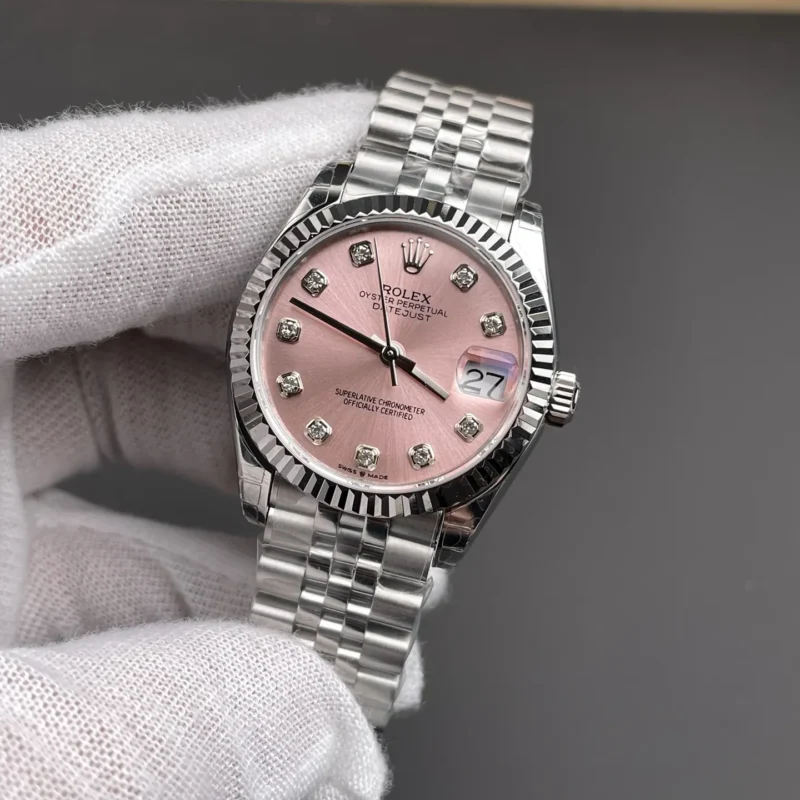 img01_1162_GS_劳力士_日志型_粉盘钻刻女表_31mm_2236机芯.webp Rolex Datejust Diamond Markers Ladies 31mm