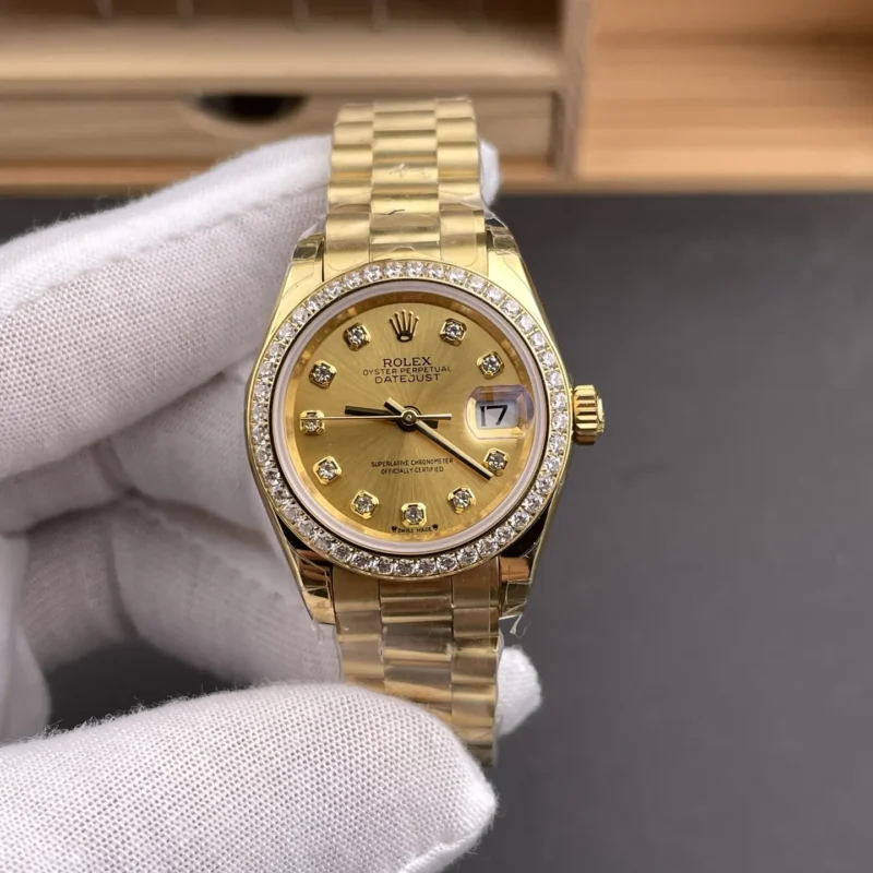 img01_1222_GS_劳力士_日志型_全金钻圈钻刻女表_28mm_2671机芯.webp Rolex Datejust Diamond Bezel Ladies 28mm