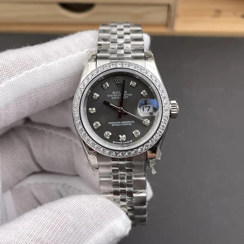img01_1224_GS_劳力士_日志型_钻圈钻刻深灰盘女表_28mm_2671机芯.webp Rolex Datejust Diamond Bezel Ladies 28mm