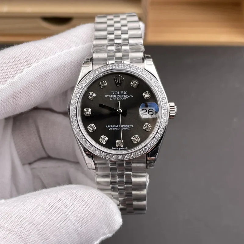 img01_1259_GS_劳力士_日志型_钻圈灰钻盘女表_31mm_2236机芯.webp Rolex Datejust Diamond Bezel Ladies 31mm