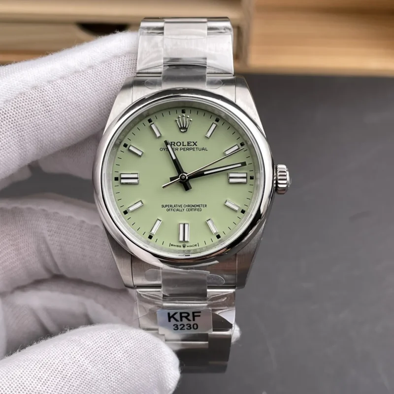 img01_1327_KRF_劳力士_蚝式恒动型_新款牛油果绿盘_36mm_3230机芯.webp Rolex Oyster Perpetual Avocado Green 36mm