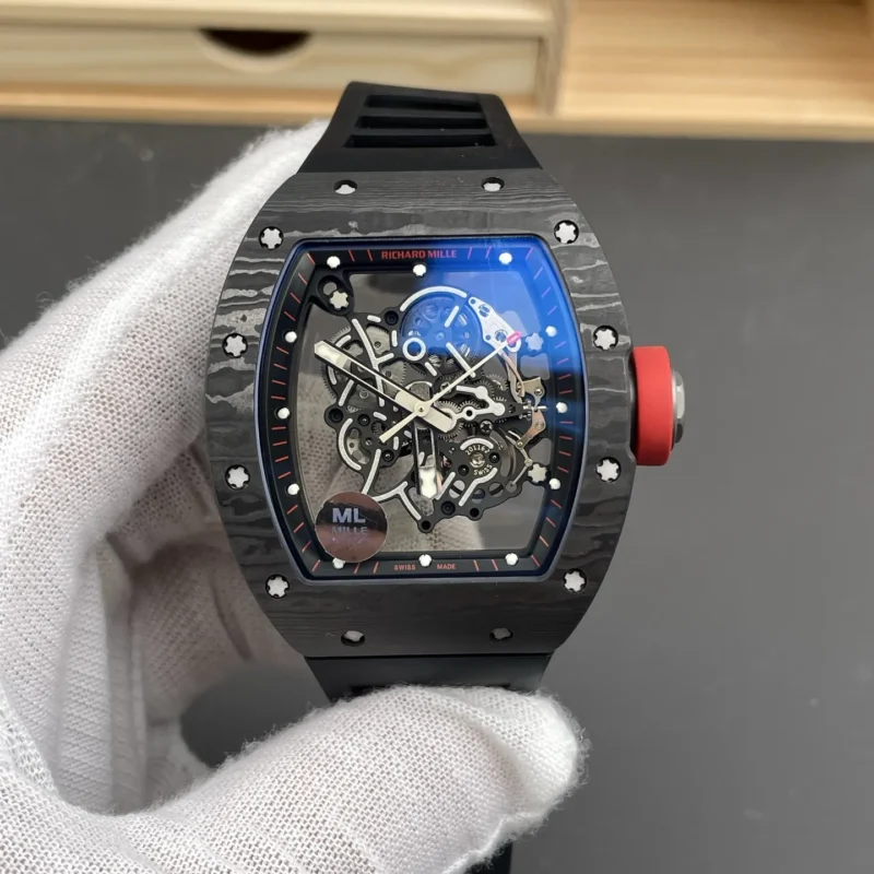 img01_1384_ML_理查德米勒_RM055_美洲黑碳纤维款_49.9x42.07mm_丹东RMUL2机芯.webp Richard Mille RM Carbon Fiber 49.9x42.07mm