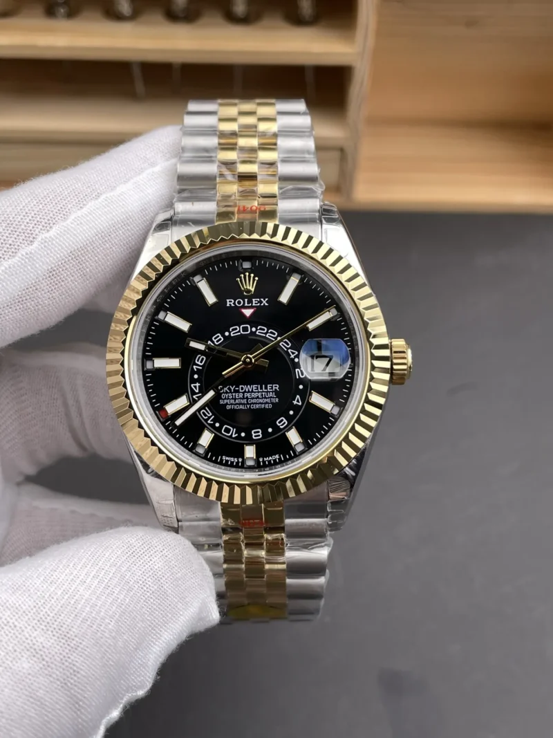 Rolex Sky-Dweller Two-Tone Black 42mm