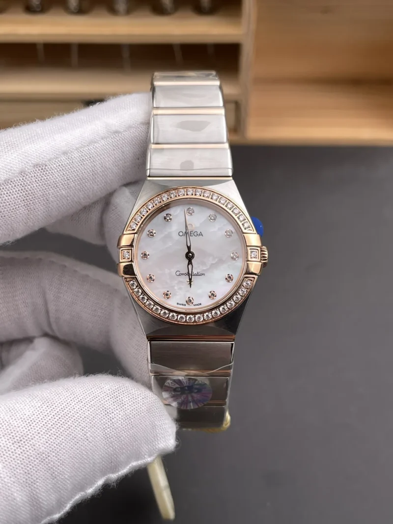 Omega Constellation Two-Tone Rose Gold Ladies 28mm