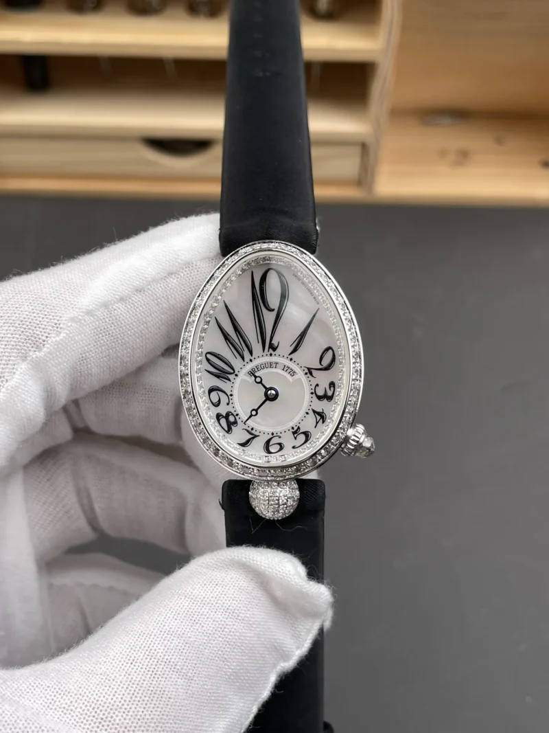 Breguet Reine de Naples Diamond Bezel 33x25mm