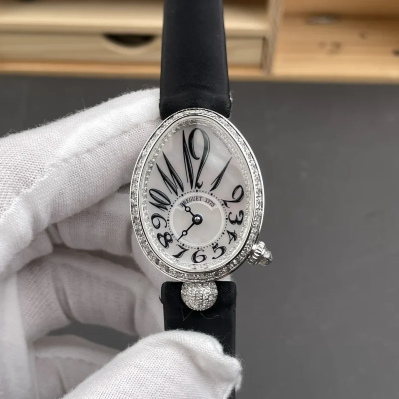 Breguet Reine de Naples Diamond Bezel 33x25mm