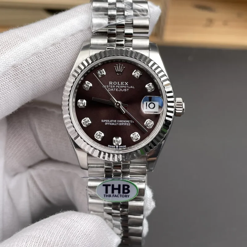 img01_1705_THB_劳力士_日志型_深灰日志_钻刻女款_31mm_2236机芯.webp Rolex Datejust Diamond Markers Ladies 31mm