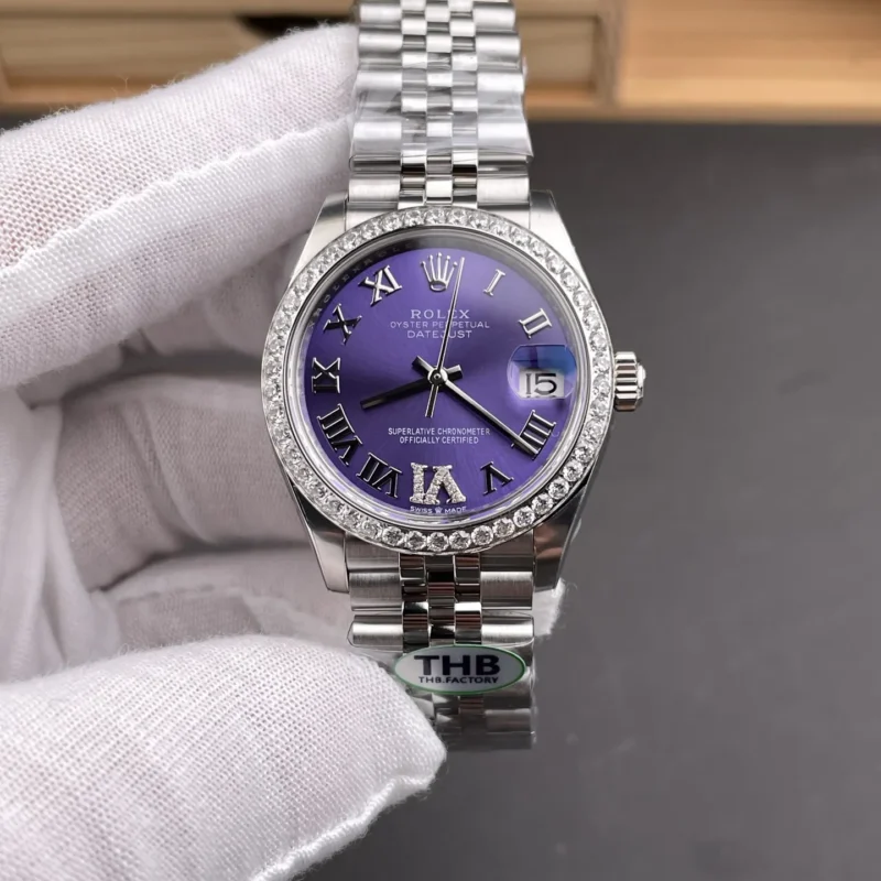 img01_1712_THB_劳力士_日志型_紫罗马日志_钻圈女日志_31mm_2236机芯.webp Rolex Datejust Diamond Bezel Ladies 31mm