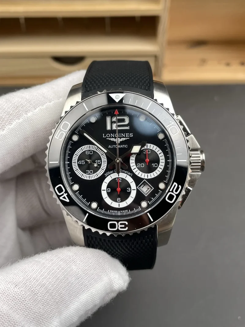 Longines Chronograph Black Dial 41mm