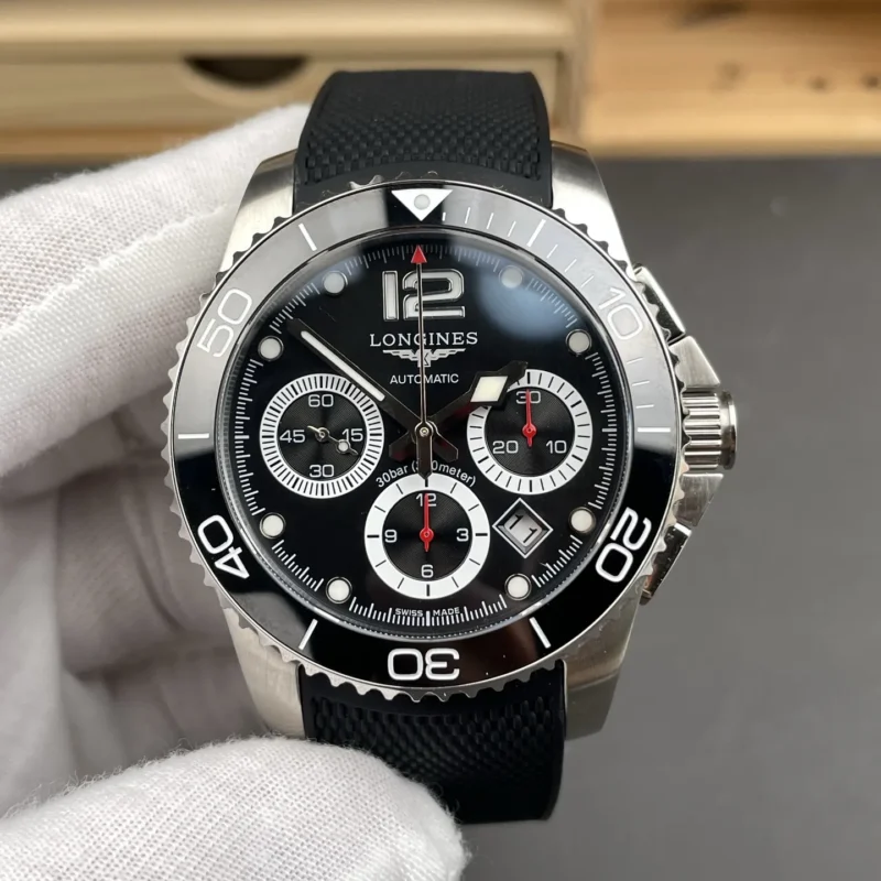 Longines Chronograph Black Dial 41mm