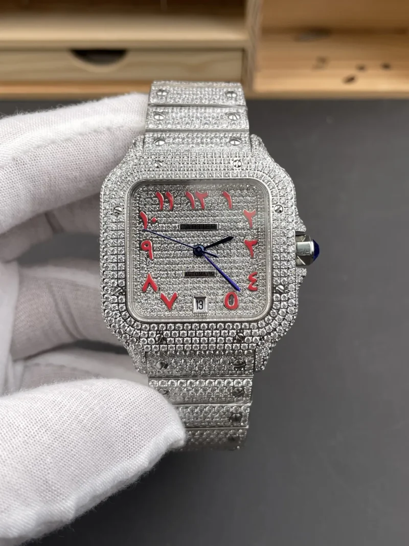 Cartier Santos Diamond-Set 39.8mm