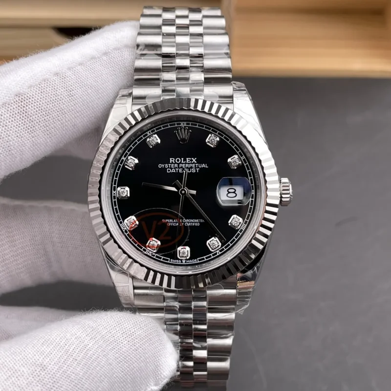 img01_1929_VS_劳力士_日志型_黑钻日志_钻刻黑日志V2版_41mm_3235机芯.webp Rolex Datejust Diamond Markers 41mm