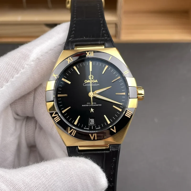 img01_1937_VS_欧米茄_星座系列_五代星座_黄金五代星座_黑盘_41mm_8901机芯.webp Omega Constellation Black Dial 41mm