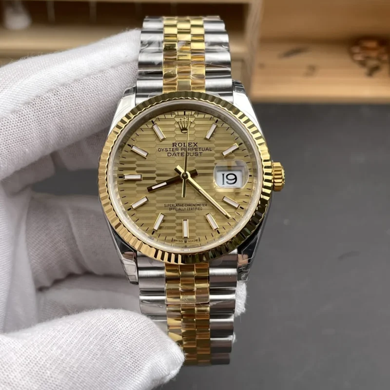 img01_1959_VS_劳力士_日志型_间金日志_格子波浪纹日志_36mm_3235机芯.webp Rolex Datejust Two-Tone 36mm
