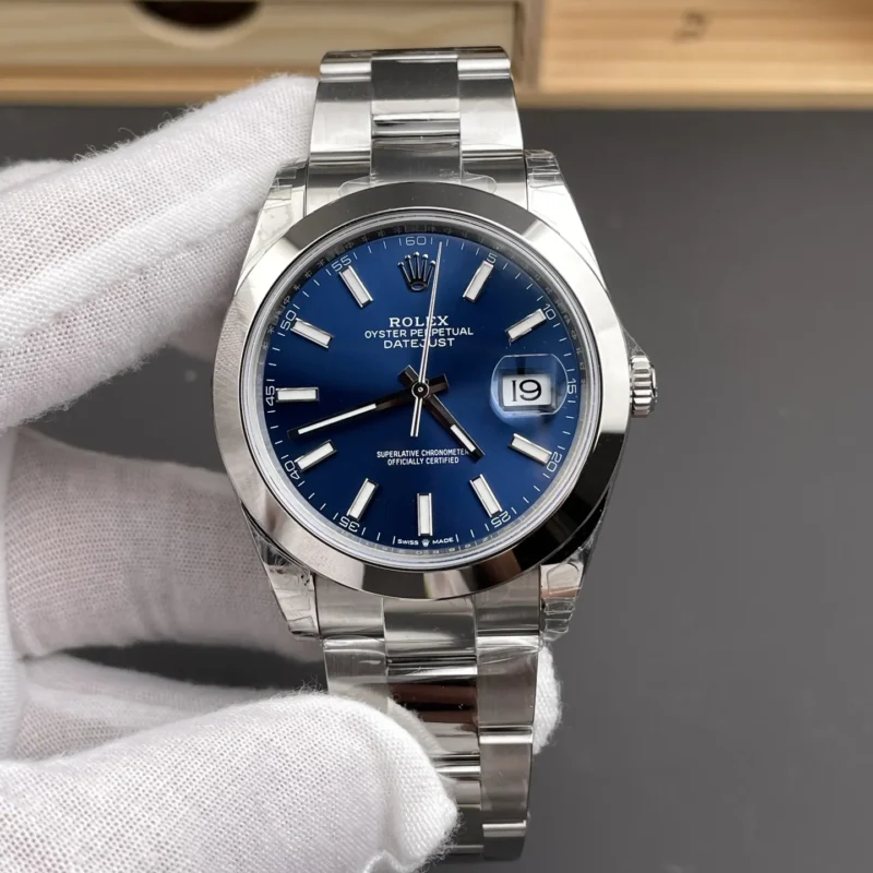 img01_1981_VS_劳力士_日志型_蓝日志_光圈板链_41mm_3235机芯.webp Rolex Datejust Oyster Bracelet 41mm