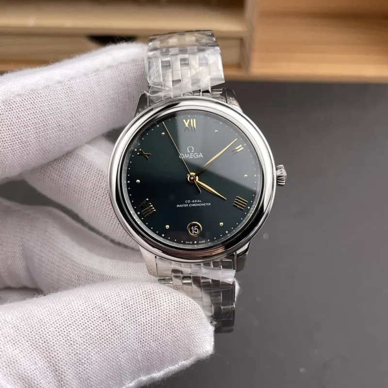 img01_2022_VS_欧米茄_蝶飞系列_女款_墨绿盘_34mm_2824机芯.webp Omega De Ville Green Dial 34mm