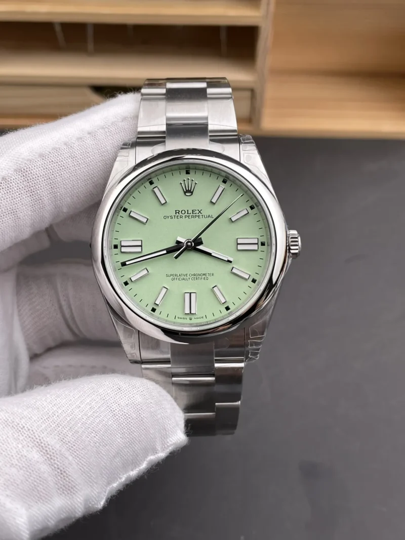 Rolex Oyster Perpetual Avocado Green 41mm