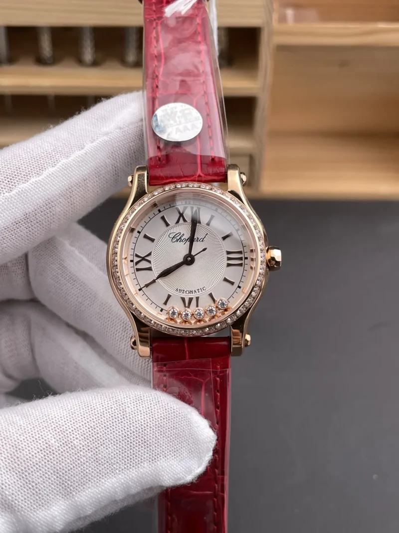 Chopard Diamond Rose Gold 33mm