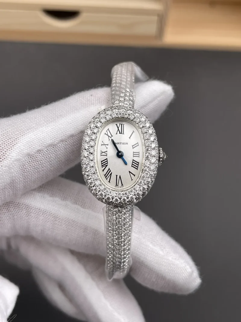 Cartier Baignoire Moissanite 24.6x18.7mm