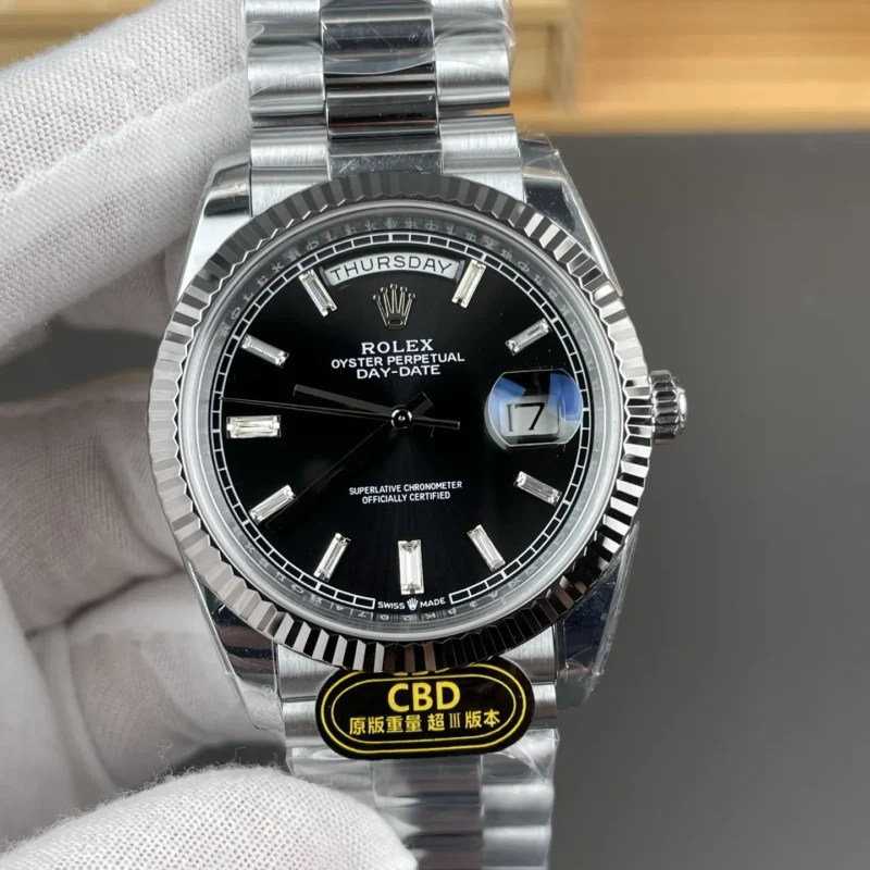 img01_3010_CBD_劳力士_星期日志_白金黑冰糖DD_40mm_3255机芯.webp Rolex Black Baguette Diamond 40mm