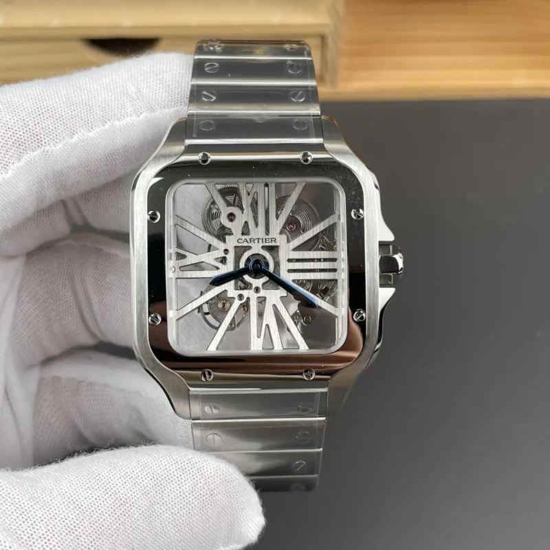 img01_3066_RF_卡地亚_山度士_银色镂空系列_9611MC一体机芯.webp Cartier Santos Skeleton