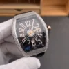 Franck Muller Vanguard Diamond Bezel Black Dial 44x54mm