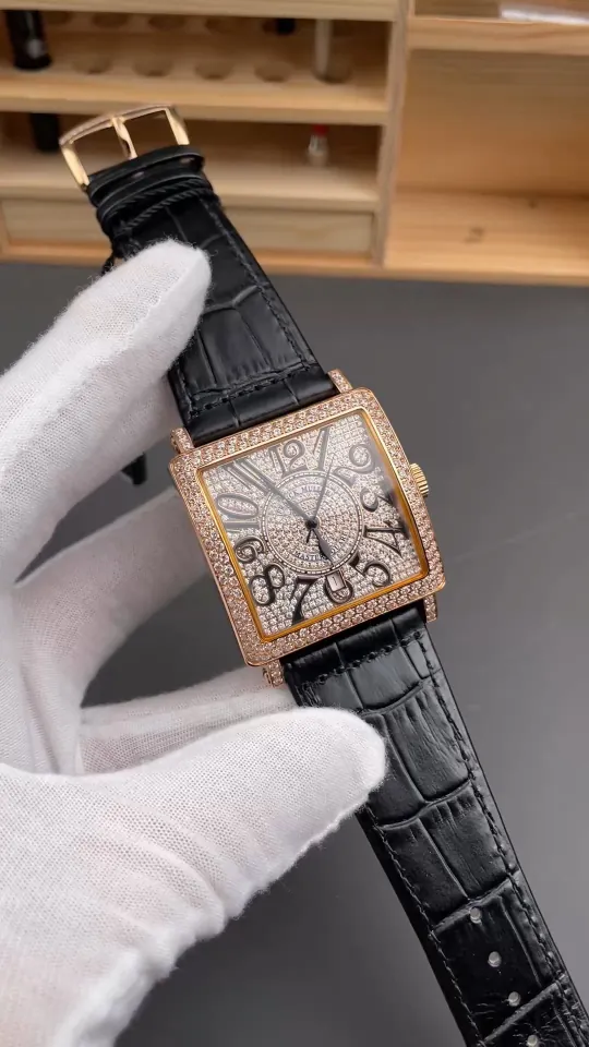 Franck Muller Master Square Rose Gold Diamond 36x36mm