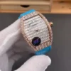 Franck Muller Vanguard Rose Gold Full Diamond Baguette Diamond 32x42.3mm