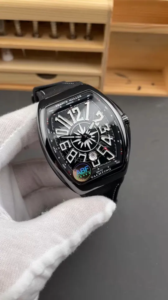 Franck Muller Vanguard Steel Black Dial 44x54mm